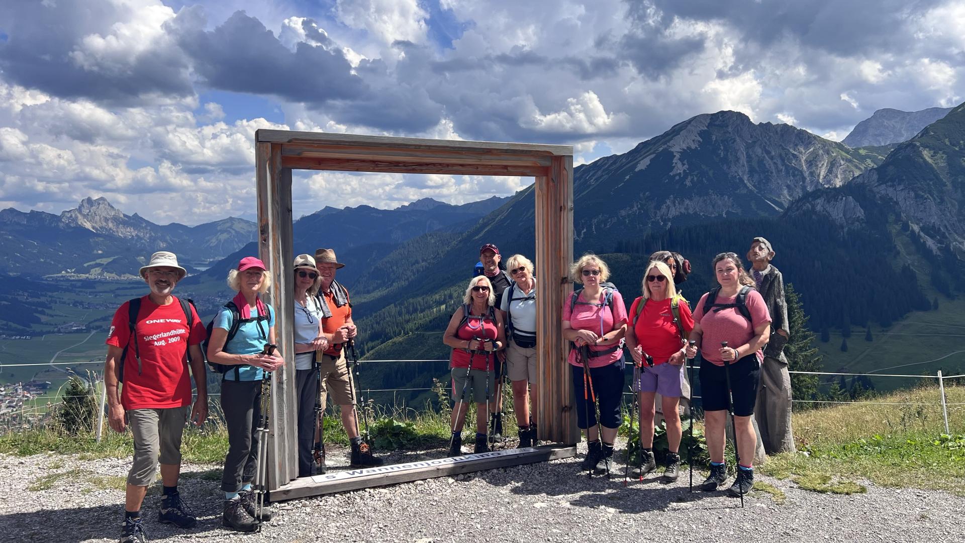 Die Bergwelt ist immer ein Ziel für uns.