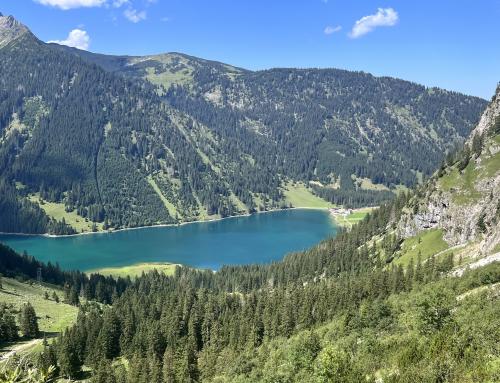 Berge 2023 Von Tannheim zur Lansberger Hütte und zum Vilsalbsee.